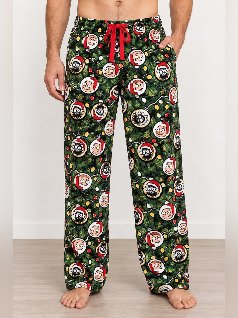 Rick and Morty Christmas Sleep Pants Pajama Bottoms men’s size XL unisex adult